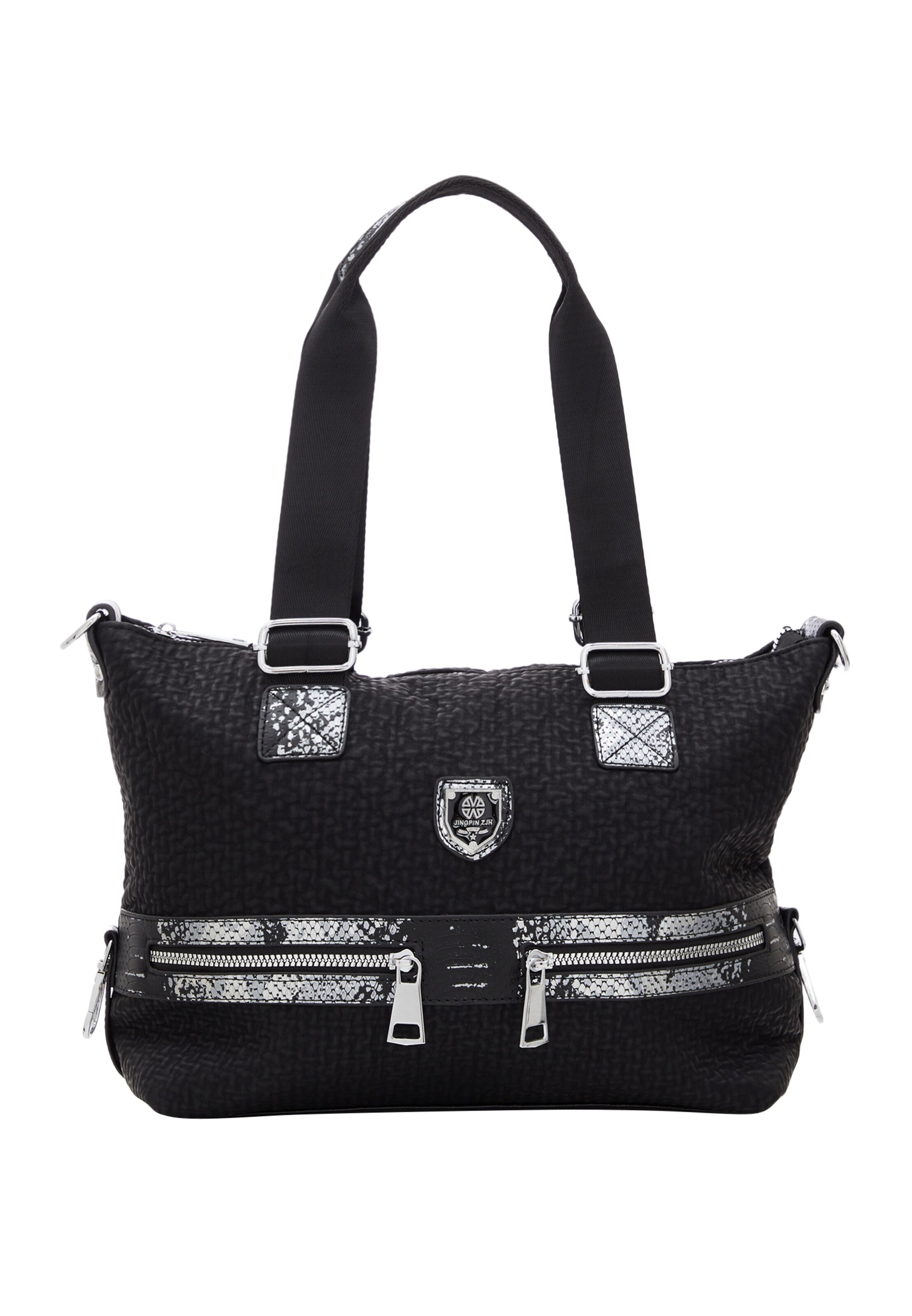 NAEMI - Mala de ombro em preto: frente