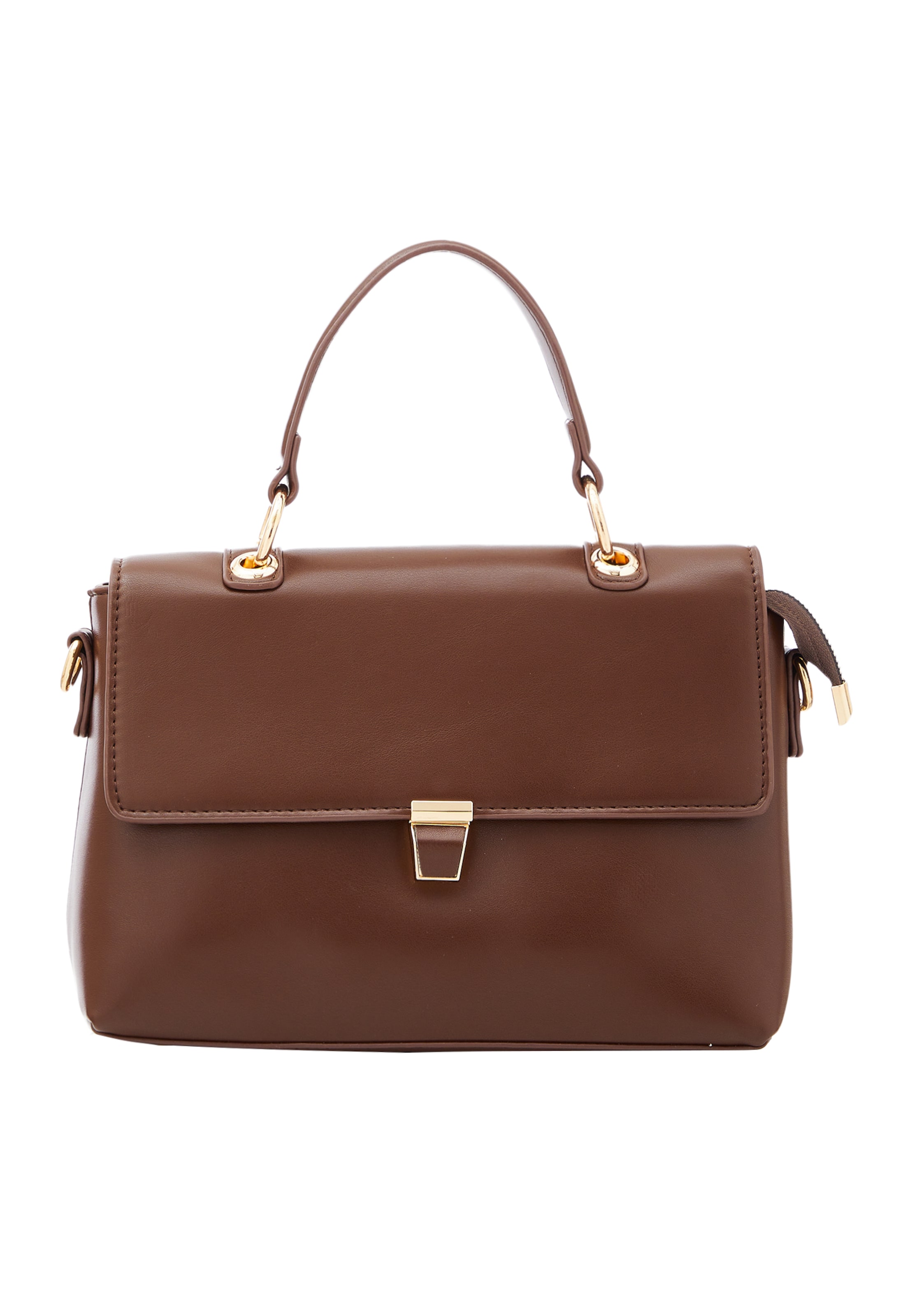 Usha Handtas in Bruin: voorkant