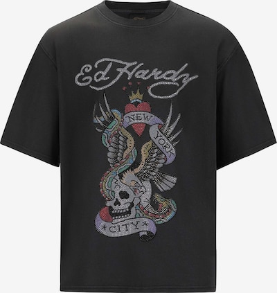 S dydžio Marškinėliai 'New York City Diamante' iš Ed Hardy, spalva – mėlyna / raudona / juoda / balta, Prekių apžvalga