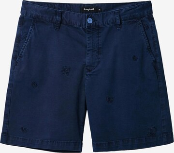 Desigual Normální Chino kalhoty 'Seul' – modrá: přední strana