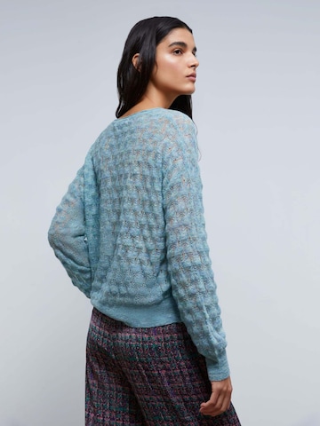 Scalpers Sweater 'Pointelle' in Blue