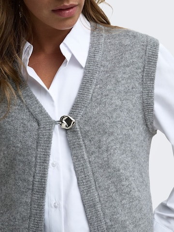 JDY Gebreide bodywarmer 'JDYSuper' in Grijs