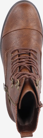 Rieker Lace-Up Ankle Boots in Brown