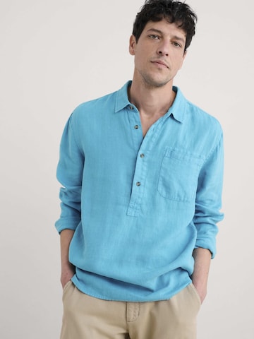 Seasalt Cornwall Regular Fit Shirt 'Artist's' in Blau: Vorderseite