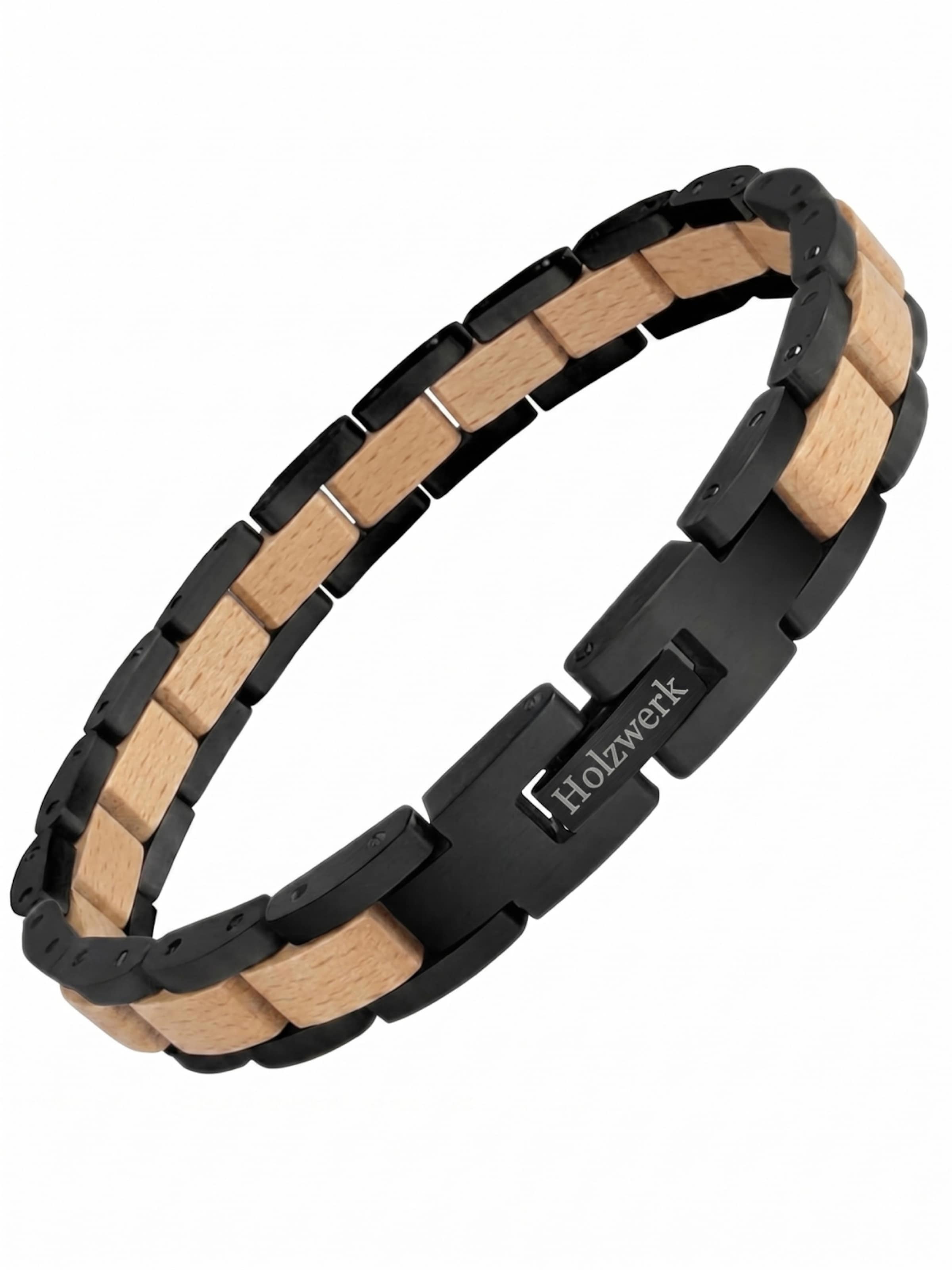 Holzwerk - Pulsera 'EMMSEE' en beige: frente