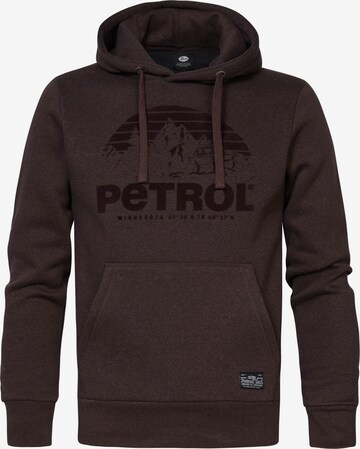 Sweat-shirt 'Ripon' Petrol Industries en marron : devant