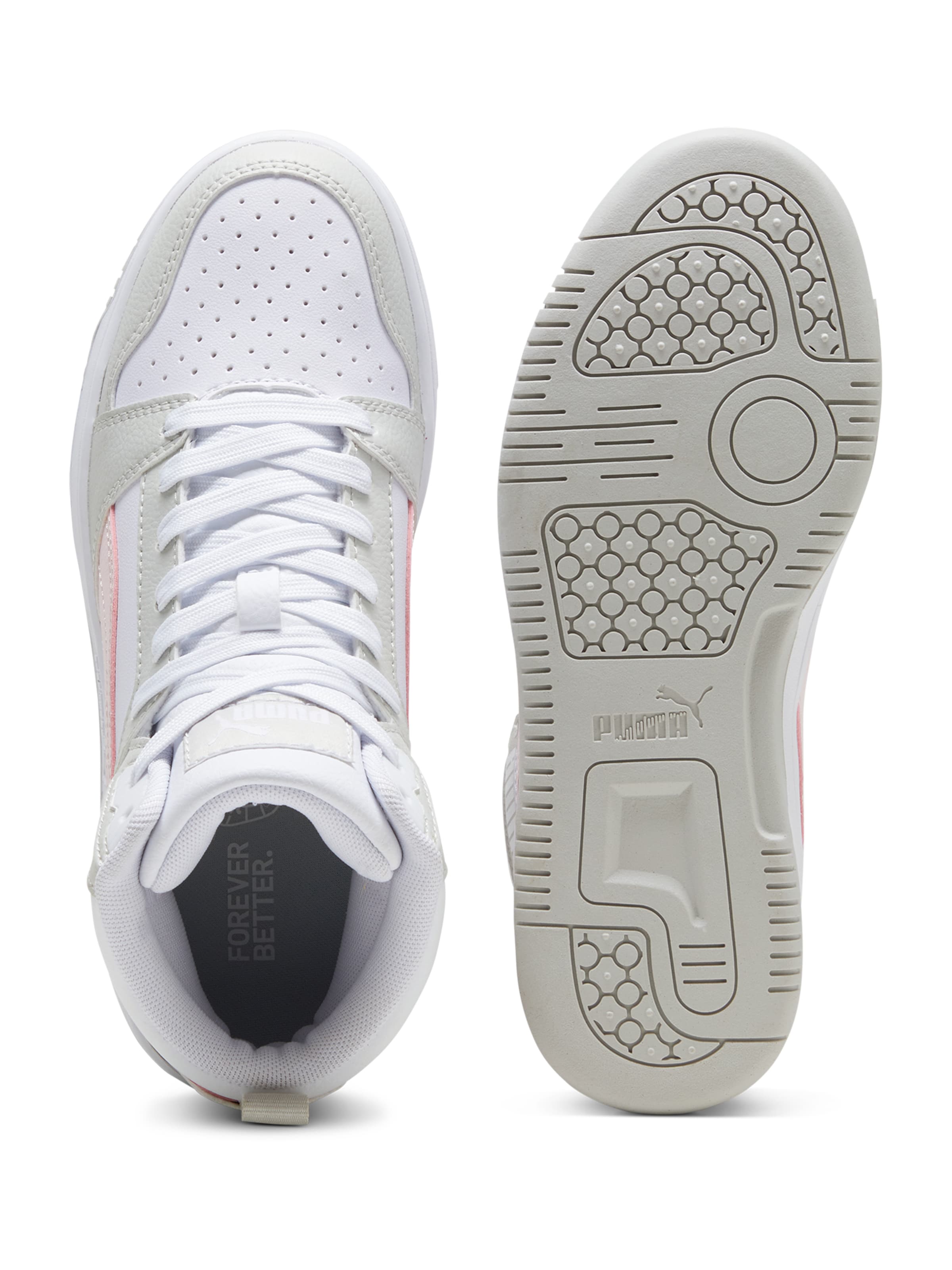 PUMA Tennarit 'Rebound V6' värissä valkoinen