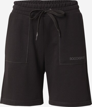 Soccx Regular Broek in Zwart: voorkant