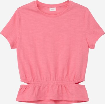 s.Oliver T-shirt i rosa: framsida