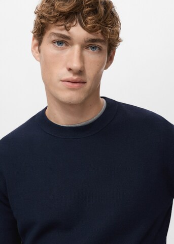 MANGO MAN Sweater 'Ten' in Blue