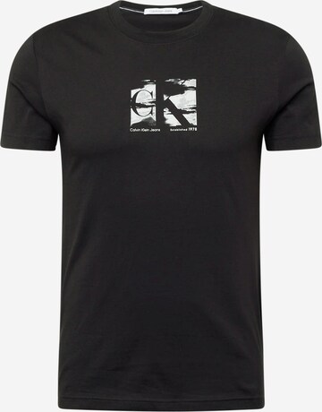 T-Shirt Calvin Klein Jeans en noir : devant