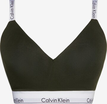 Calvin Klein Underwear Bralette Bra in Green: front