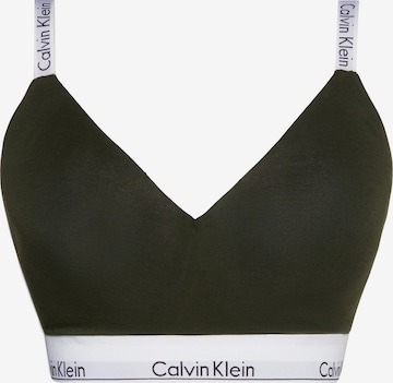 Bustier Soutien-gorge Calvin Klein Underwear en vert : devant