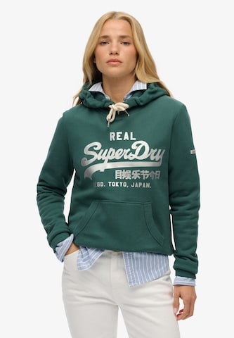 Superdry Sweatshirt in Green: front