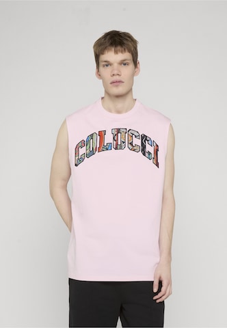 Colucci Póló 'College' - rózsaszín: elől