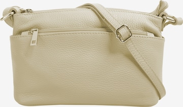 Sac à bandoulière Cluty en beige : devant