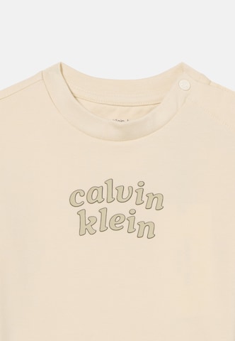 Calvin Klein Jeans Szabványos Póló - bézs