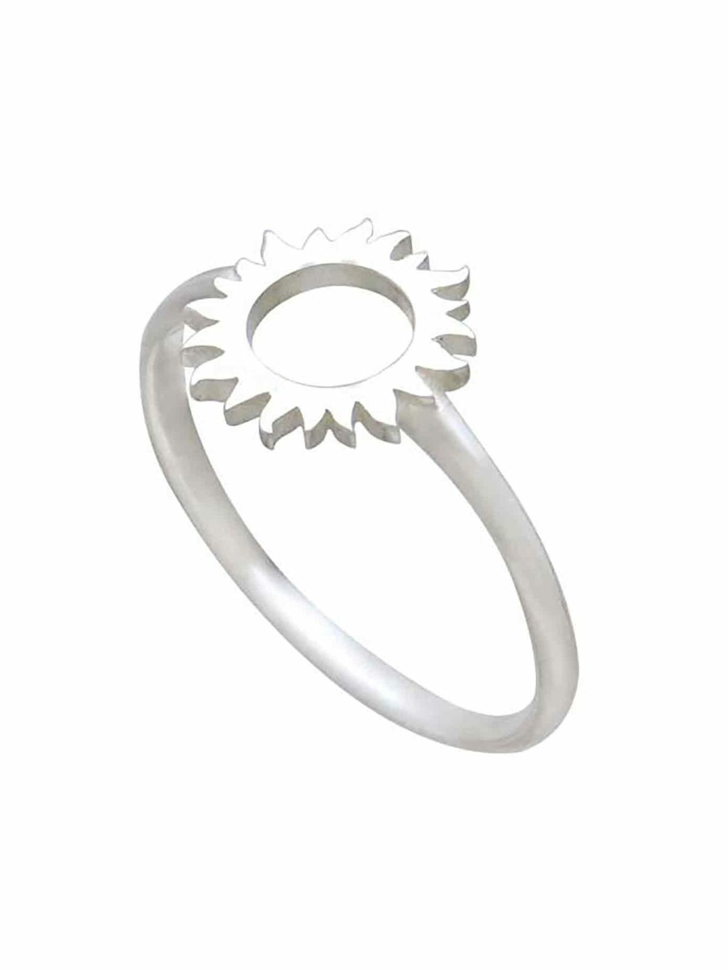 Gemshine Ring 'ECLIPSE' in Silber: Vorderseite