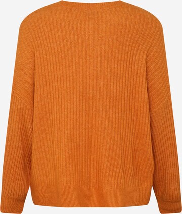 Zizzi Knit Cardigan in Orange
