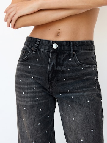 Loosefit Jean Pull&Bear en noir