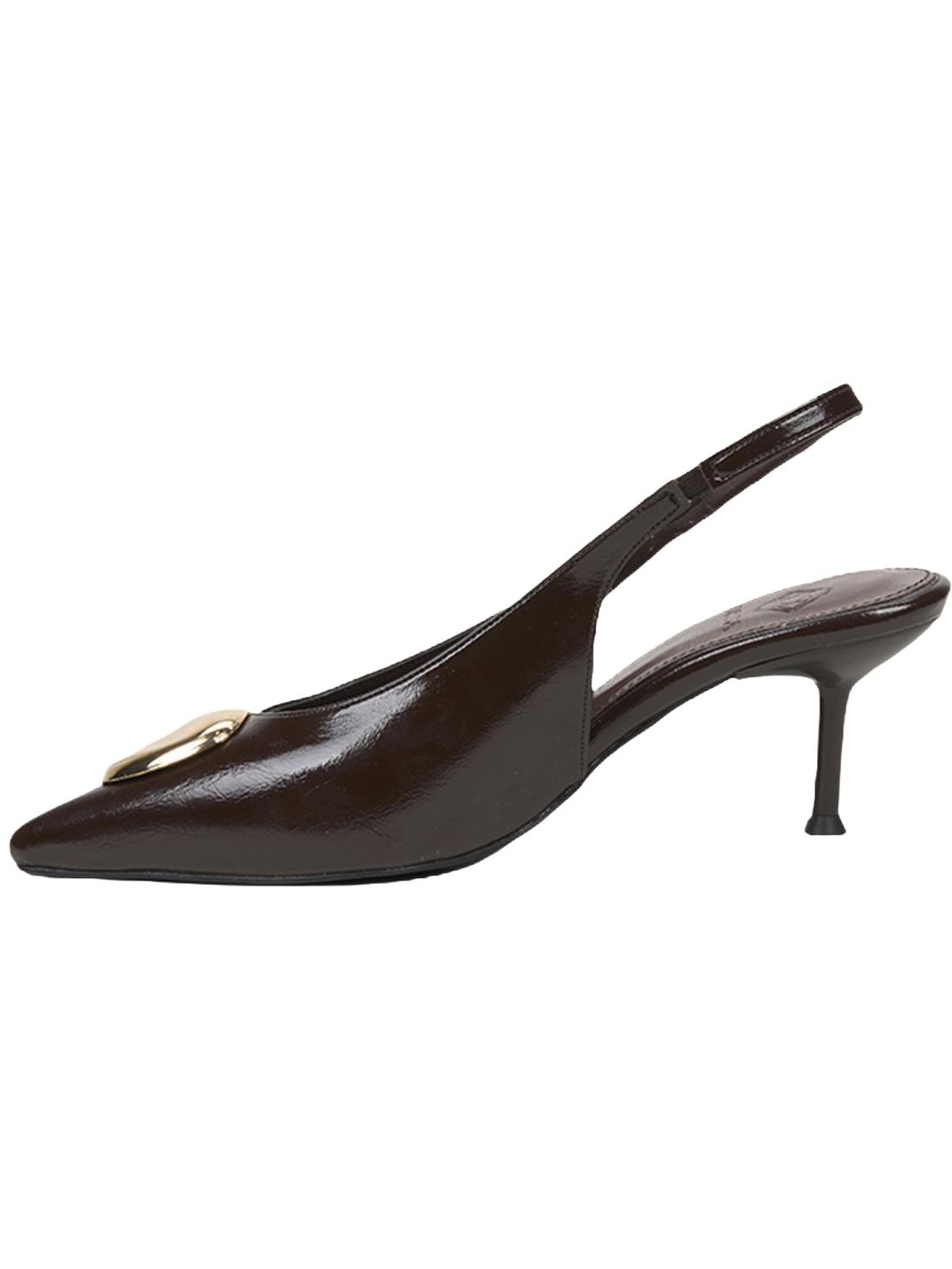 Desa - Zapatos con plataforma 'Beleg' en marrón: frente