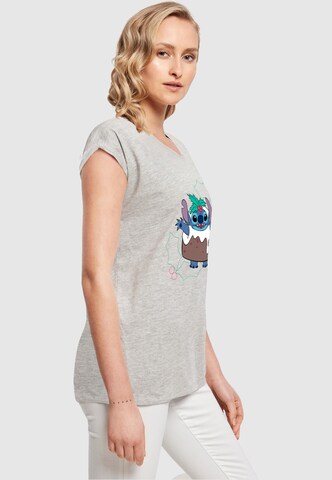 ABSOLUTE CULT Shirt 'Lilo And Stitch - Pudding Holly' in Grijs