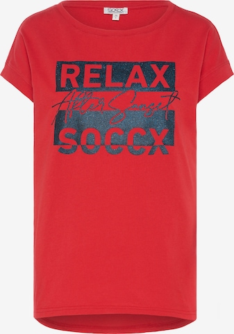 Soccx T-Shirt in Rot: predná strana