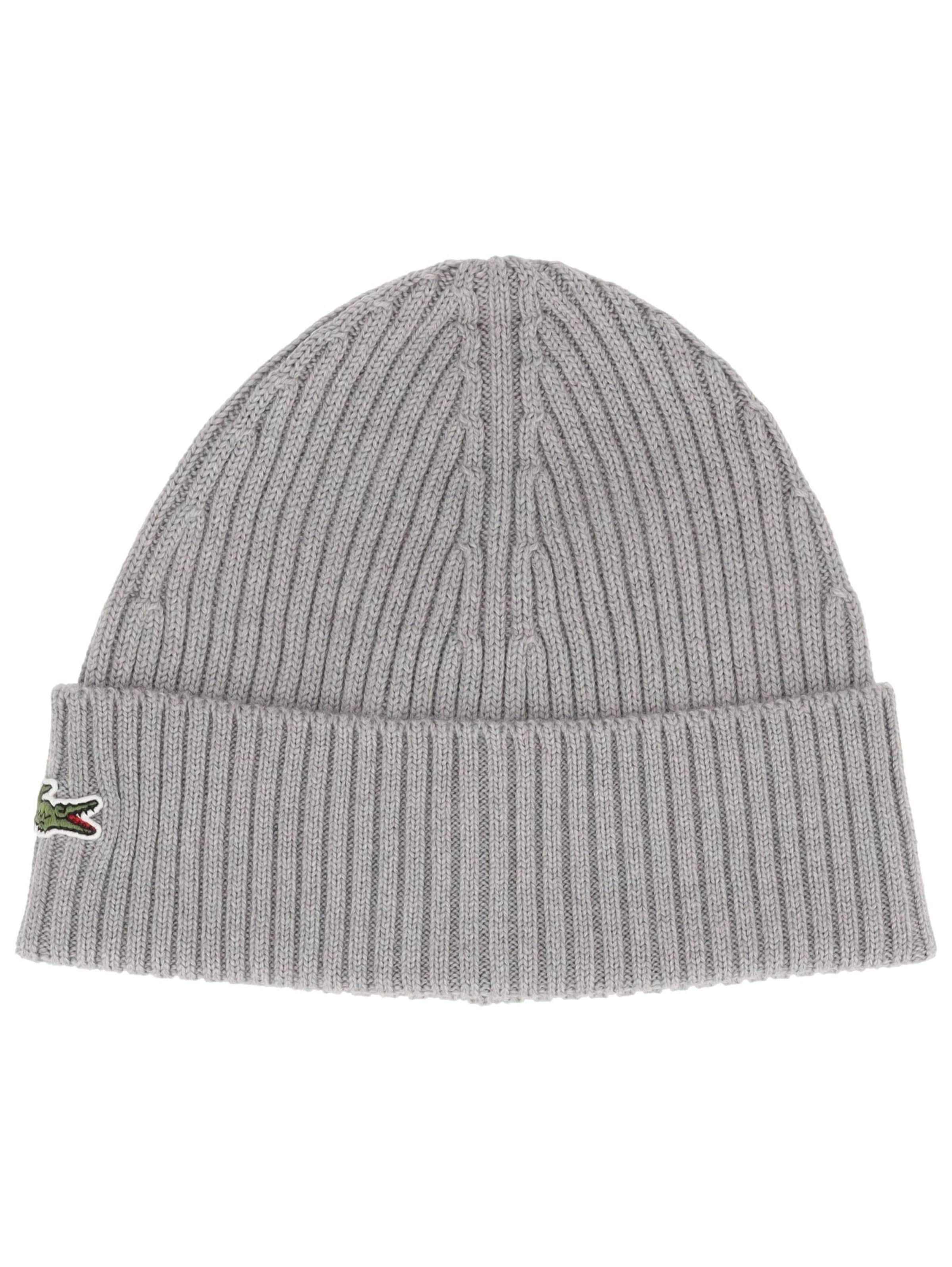 LACOSTE Mütze in Grau: Vorderseite