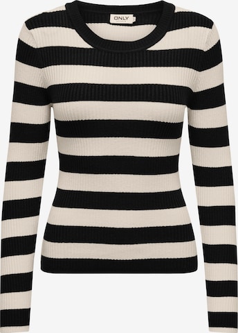 Pull-over 'ONLLOUISA' ONLY en noir : devant