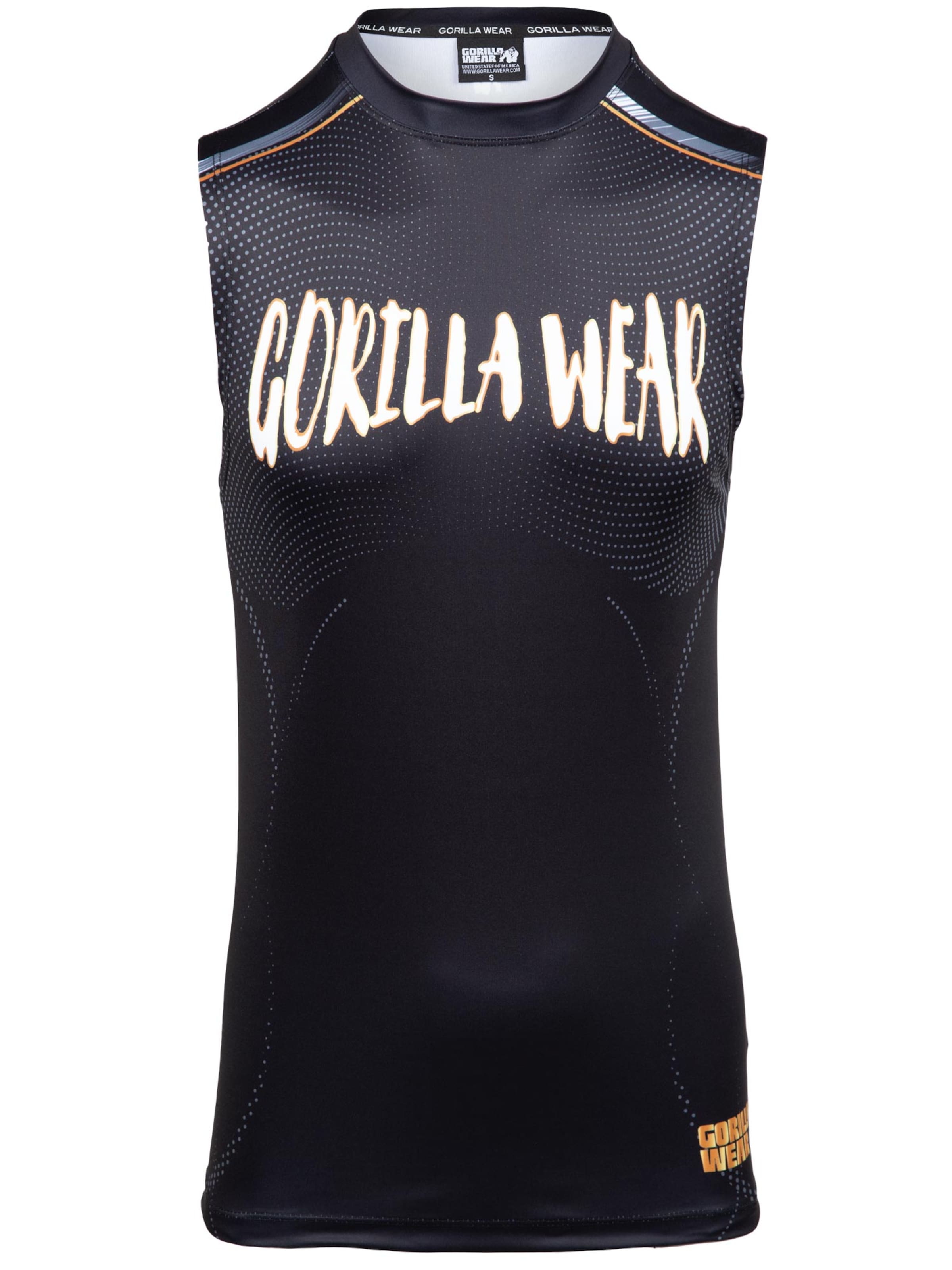 Maglia funzionale di Gorilla Wear in nero: frontale