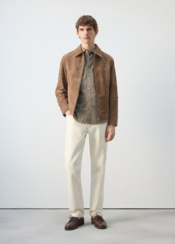 MANGO MAN Between-Season Jacket 'Maximo' in Beige
