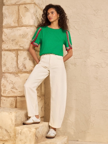 love & roses Majica | zelena barva