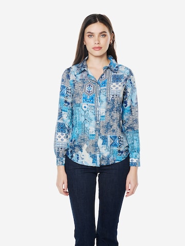 Camicia da donna di KOROSHI in blu: frontale