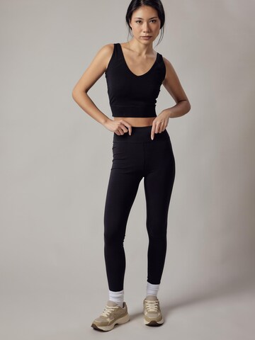 Skinny Leggings 'Leggings a Vita Alta' OWN Off With Nature en noir : devant