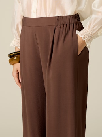 oltre - Ropa ancha Pantalón en marrón