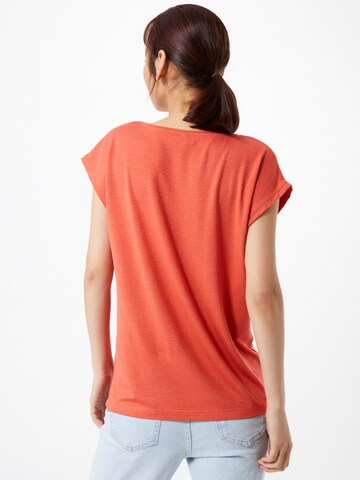 PIECES - Camisa 'Billo' em laranja