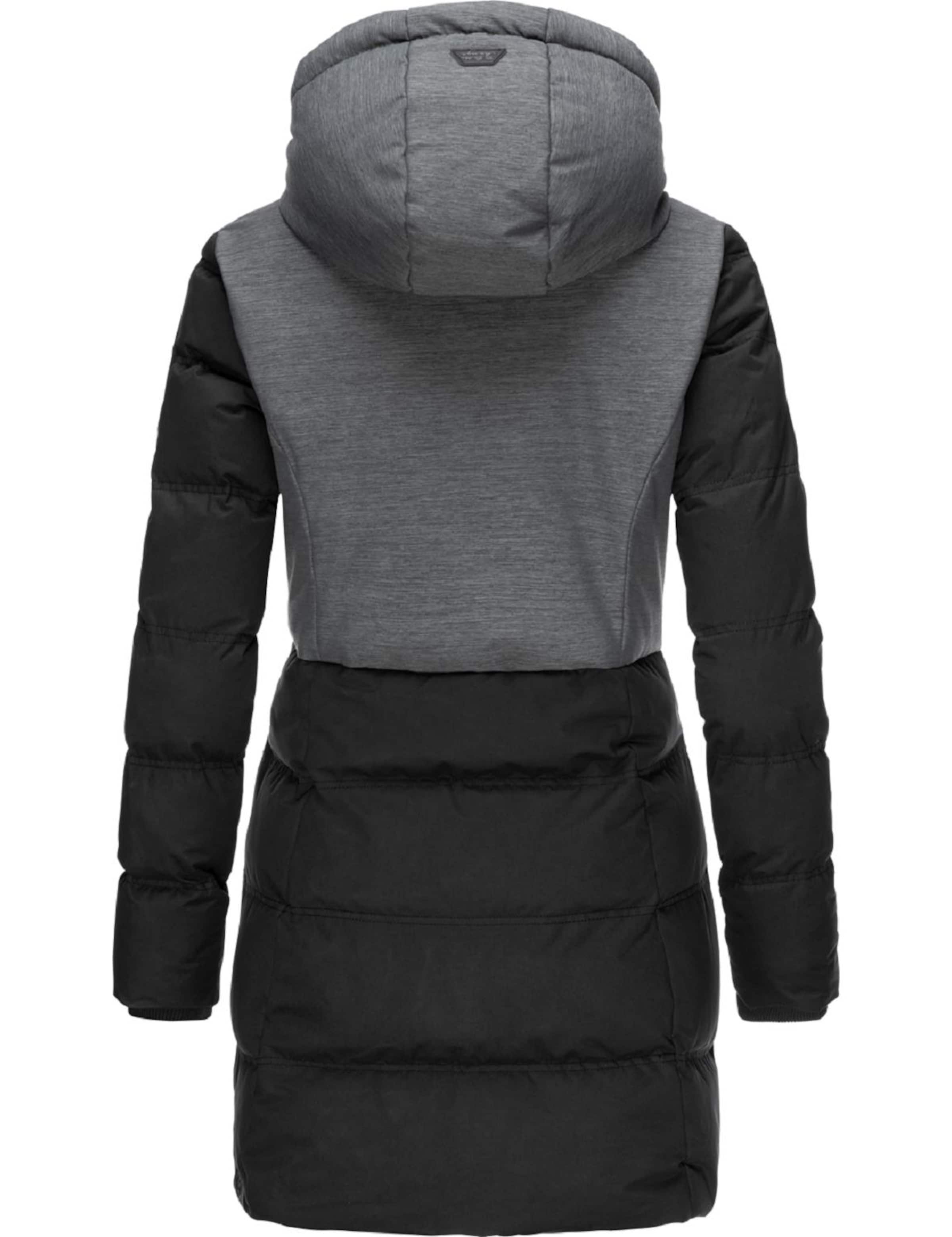 Manteau d’hiver 'Ashani' Ragwear en noir