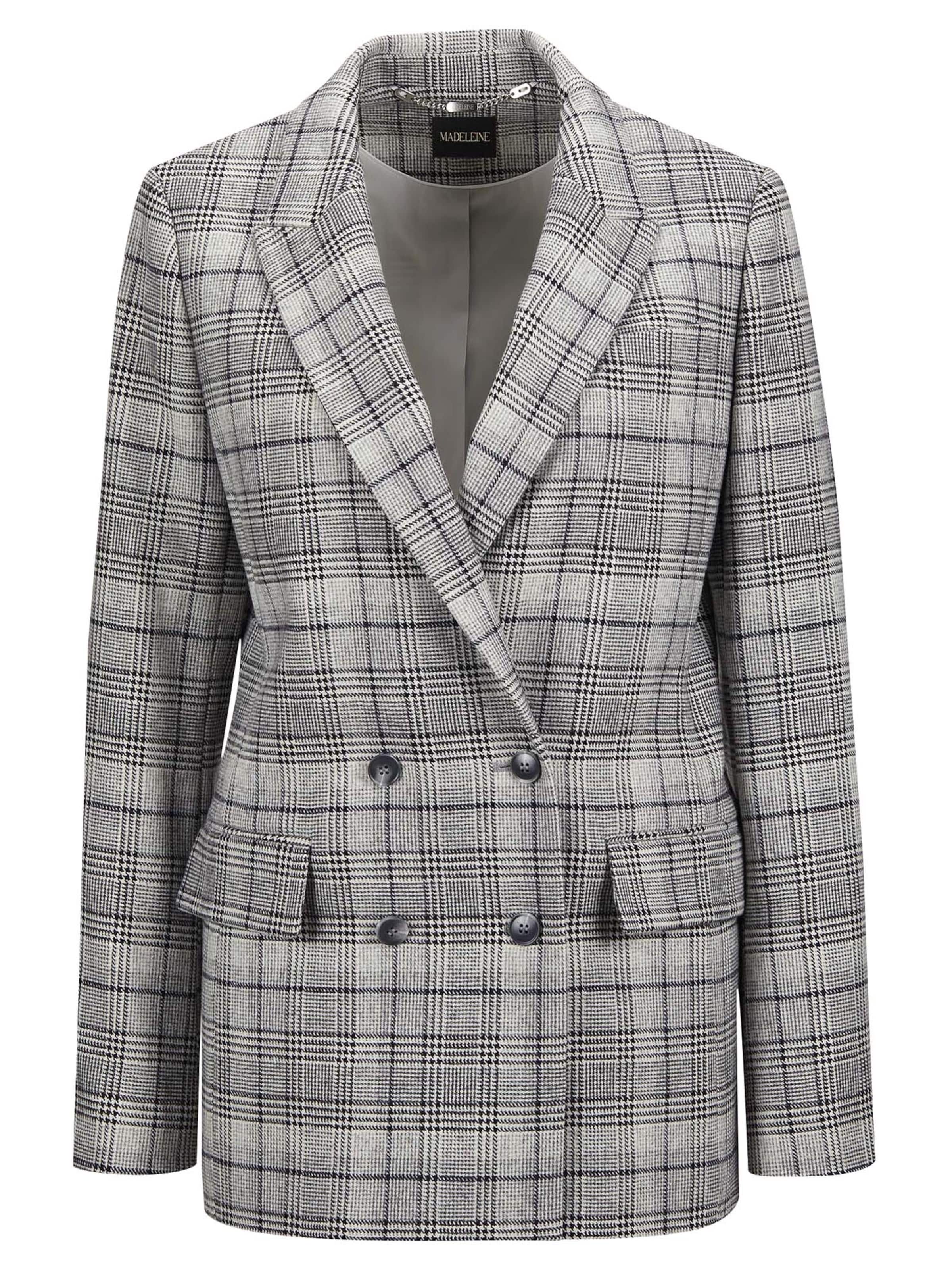 MADELEINE Blazer in Grau: Vorderseite