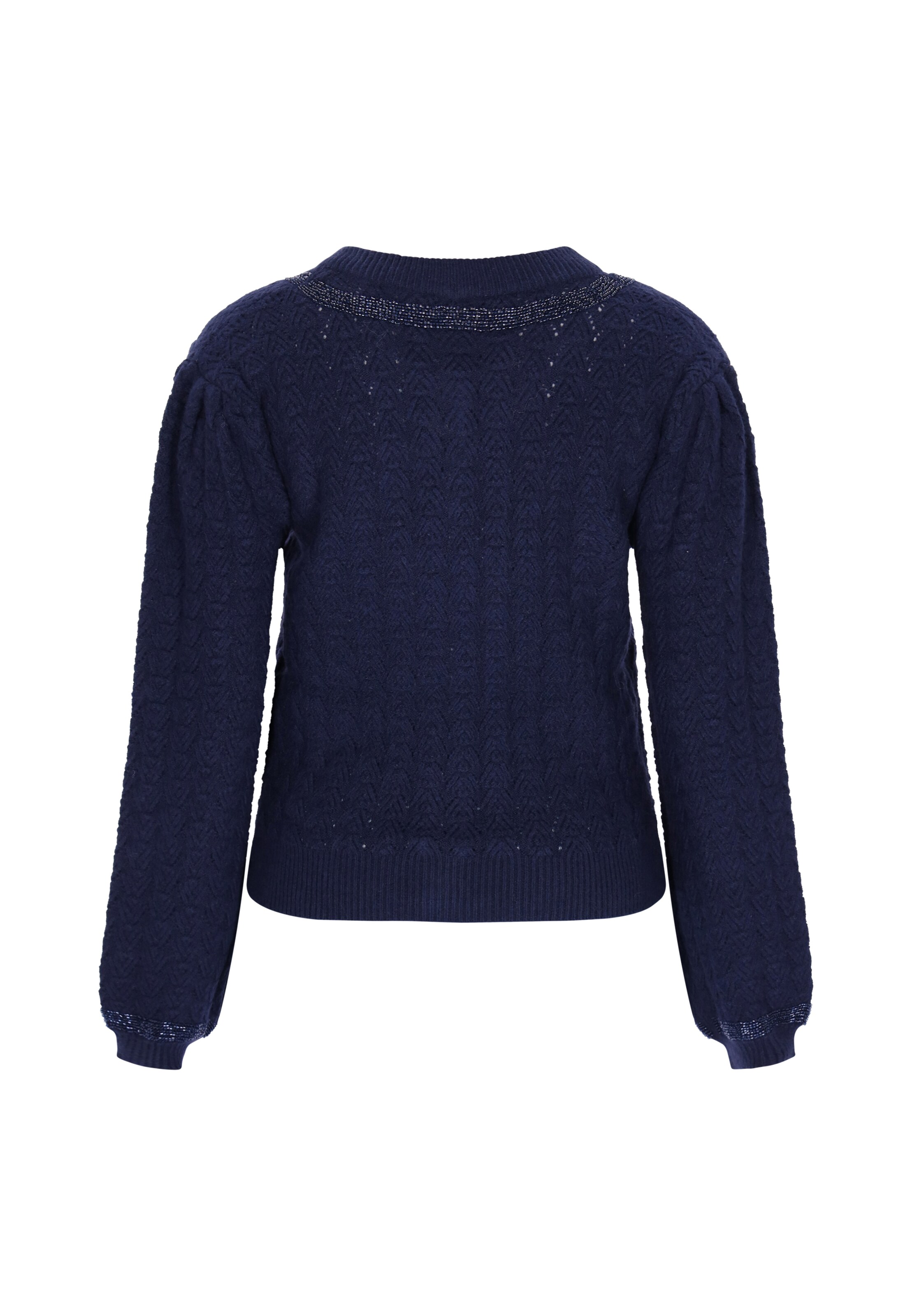 usha BLACK LABEL - Casaco de malha em azul