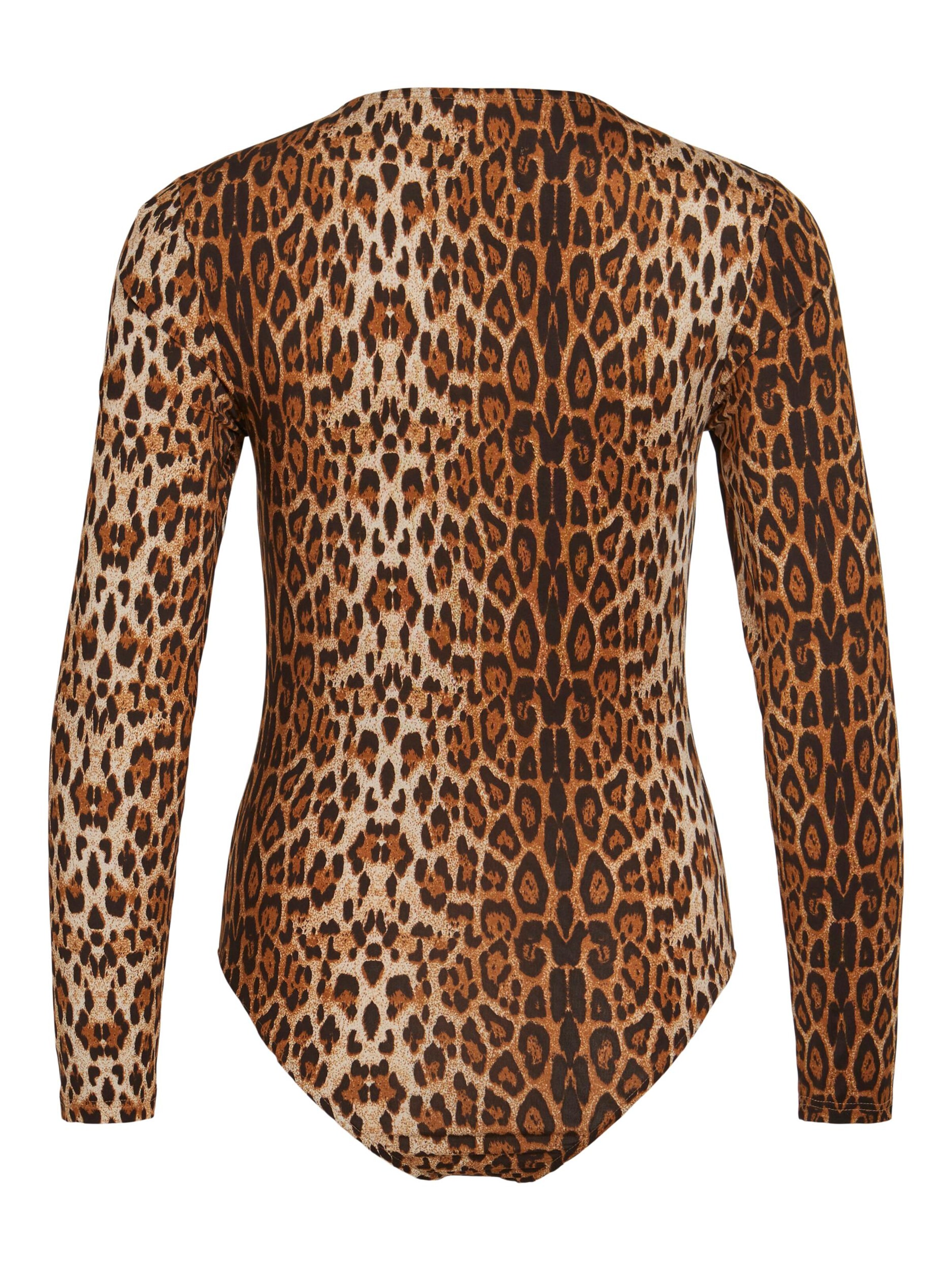 VILA Shirt body 'LEOA' in Bruin