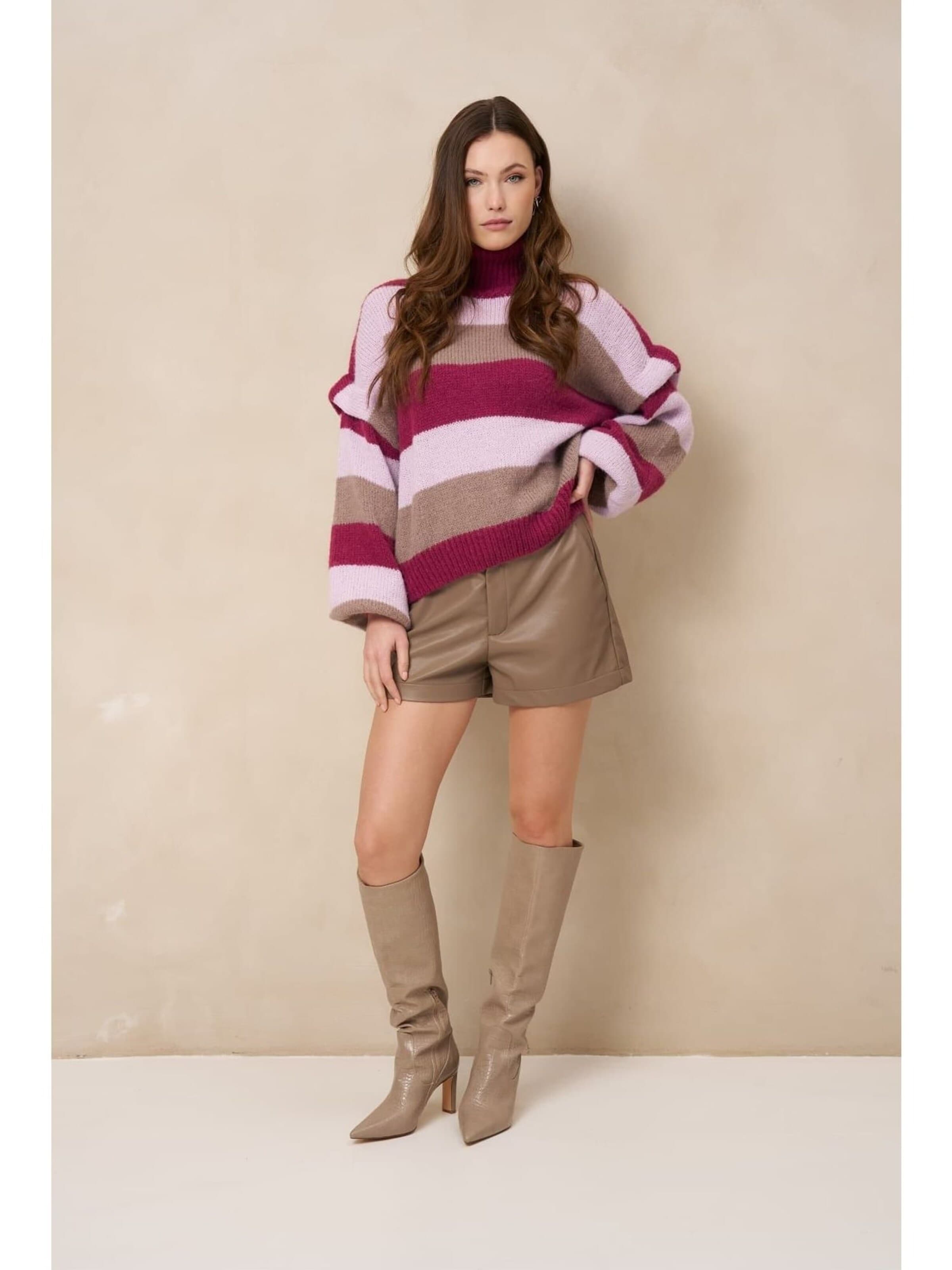 LOFTY MANNER Trui 'RJ12.2 - Pull Jale - Chunky St' in Lila