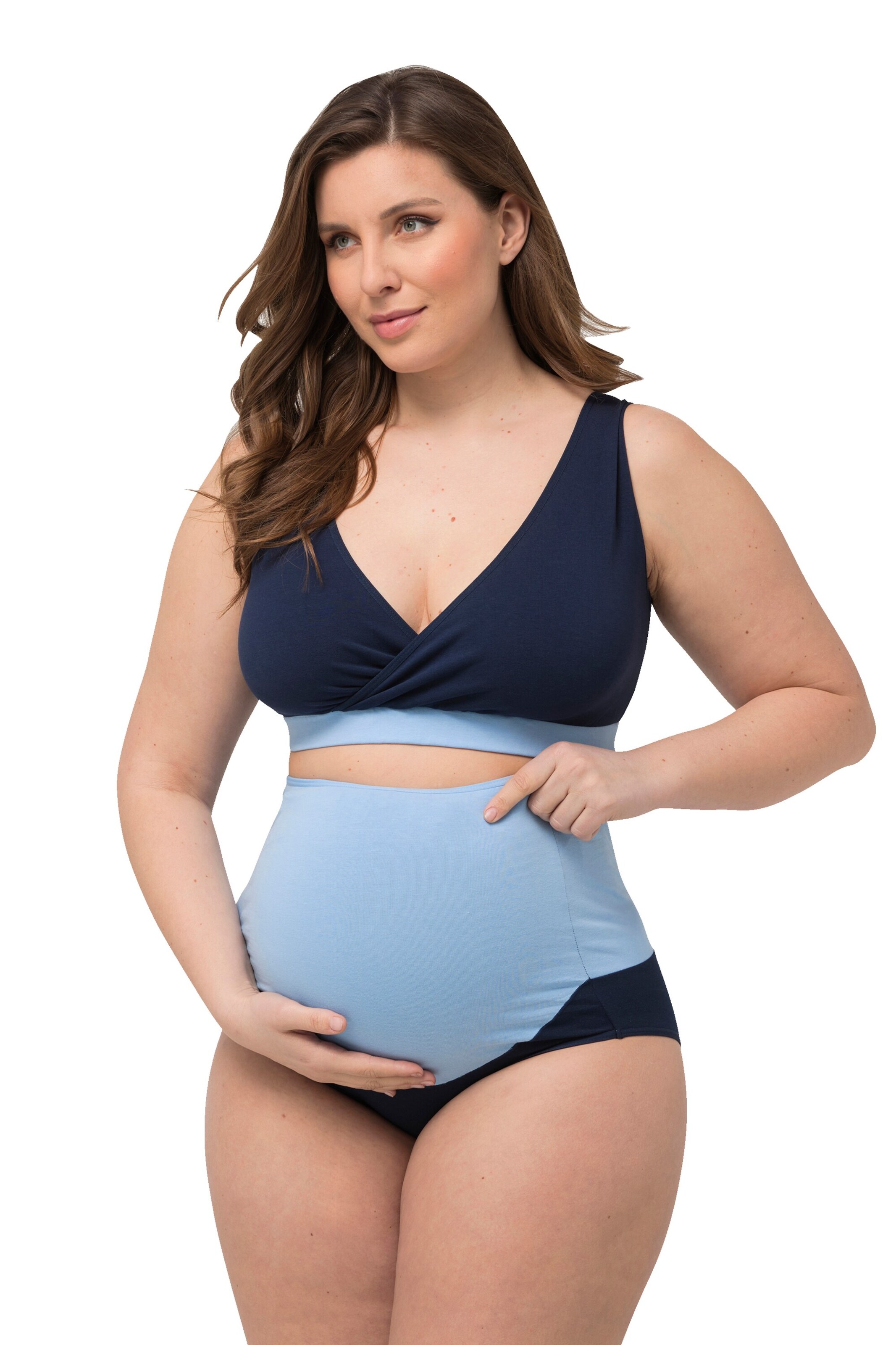 Ulla Popken Slip in Blue: front