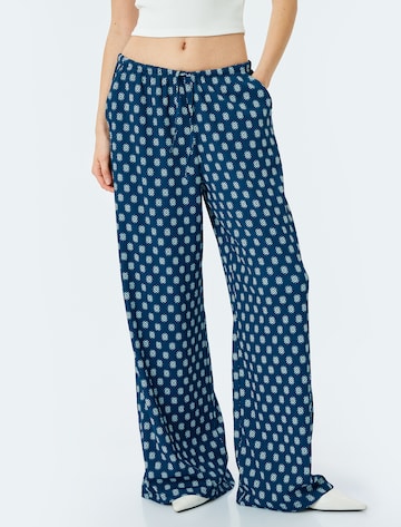 Koton Wide Leg Hose in Blau: Vorderseite