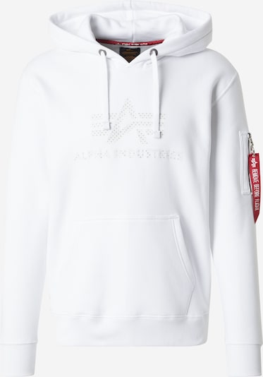 ALPHA INDUSTRIES Sweatshirt em vermelho / branco, Vista do artigo