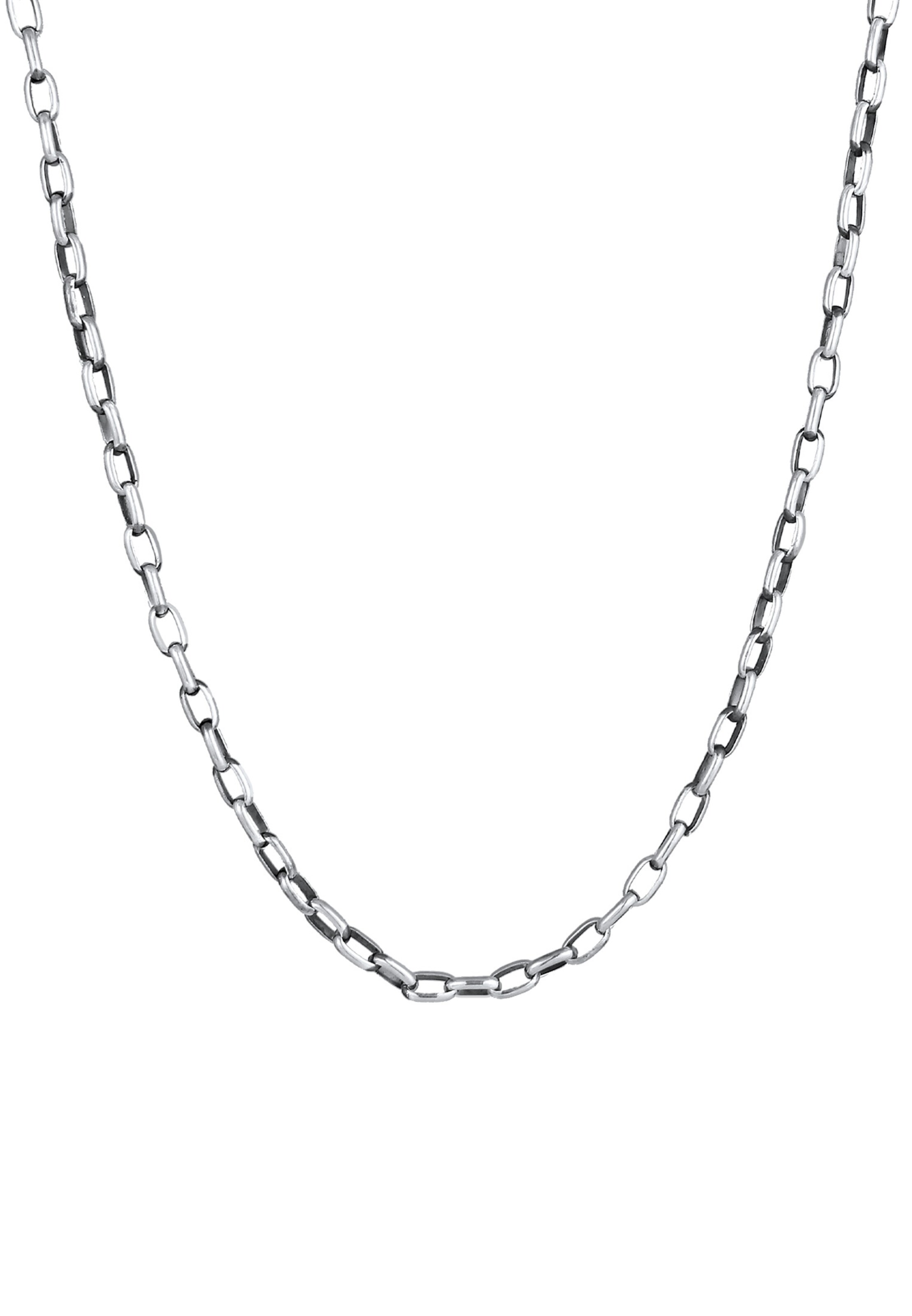 KUZZOI Halskette Basic Kette in Schwarz