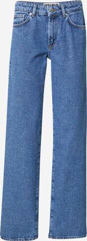 Wide leg Jeans de la NEON & NYLON pe albastru: față