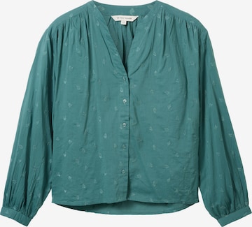 TOM TAILOR - Blusa em verde: frente