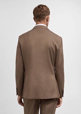 MANGO MAN Slim fit Suit Jacket 'Milan' in Beige