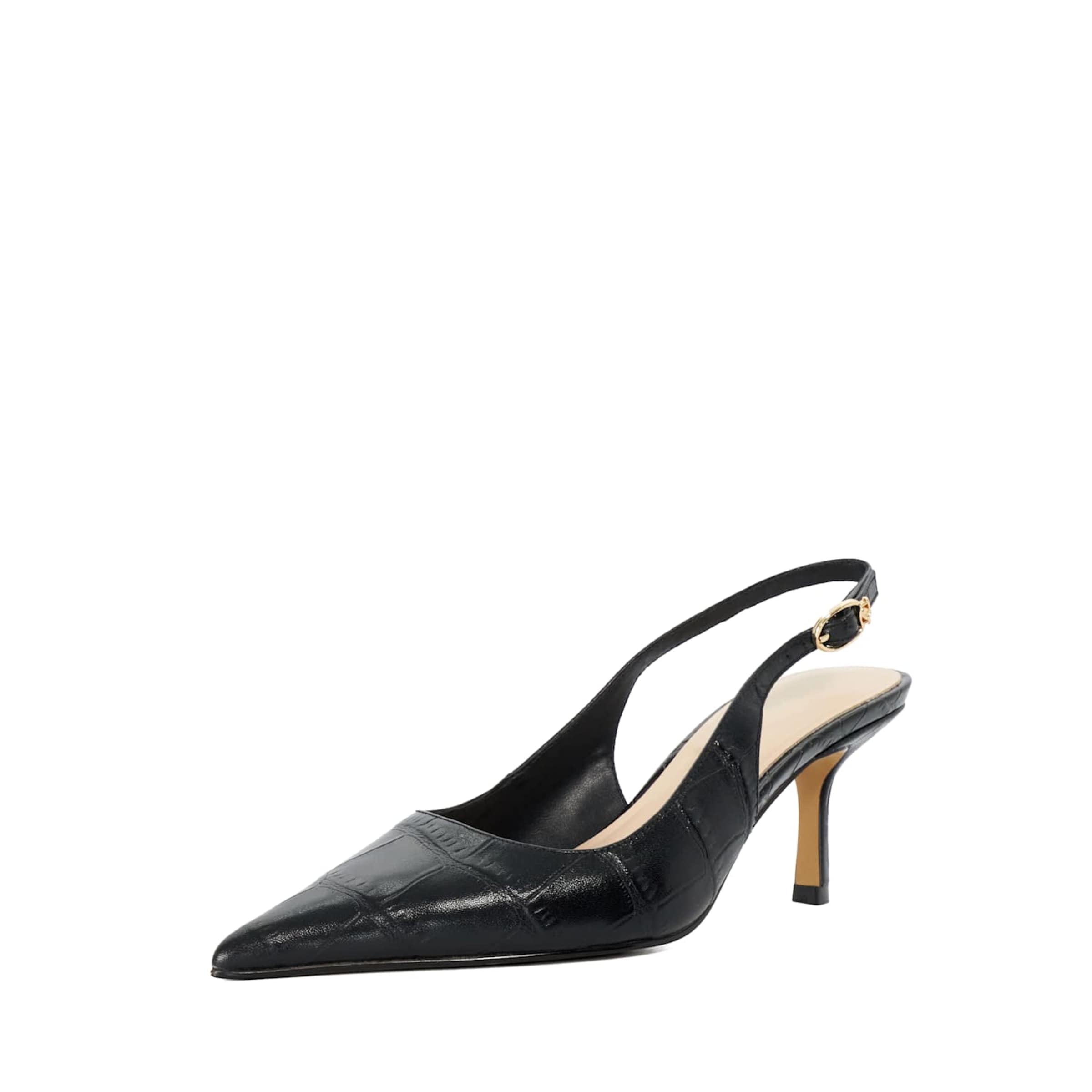 Dune LONDON Slingpumps 'Celise' in Zwart: voorkant