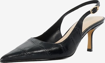 Dune LONDON Slingpumps 'Celise' in Schwarz: Vorderseite